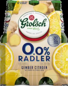 Grolsch Radler 0.0% Gember Citroen